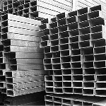 Столб для забора из оцинкованной профильной трубы 60*40