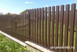 Штакетник широкий 115 мм 8017 шоколад в городе Актау